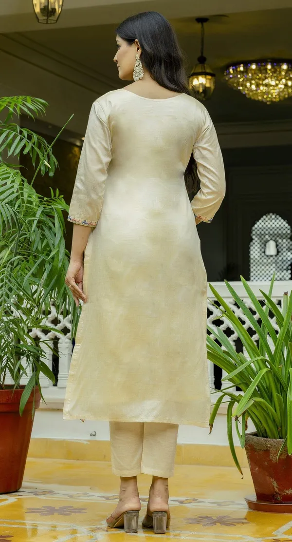 Beige_Viscose_Assam_Silk_Embroidered_Straight_Kurta_Set_For_Women