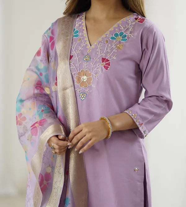 Purple_Cotton_Embroidered_Kurta_Salwar_Set_For_Women