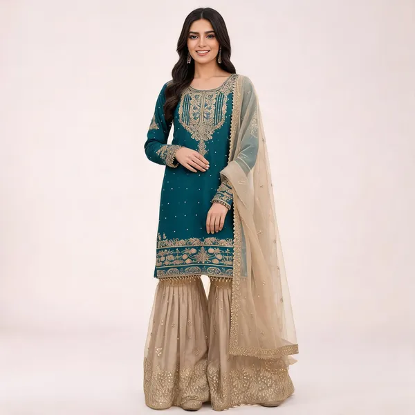 Dark_Blue_Gmy_Silk_Embroidered_Kurta_Trouser_Dupatta_Set_For_Women