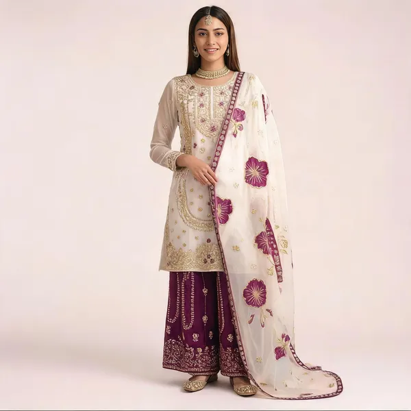 Purple_Silk_Straight_Embroidered_Kurta_Set_For_Women