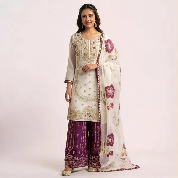 Cream_Cotton_Straight_Embroidered_Kurta_Palazzo_Set_For_Women