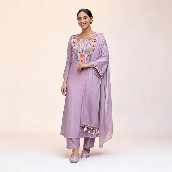 Purple_Cotton_Embroidered_Kurta_Trouser_Dupatta_Set_For_Women