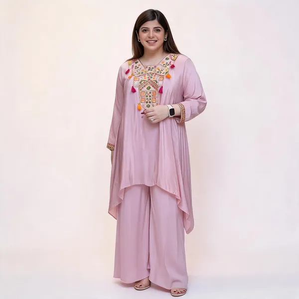 Pink_French_Crepe_A-Line_Embroidered_Kurta_Set_For_Women