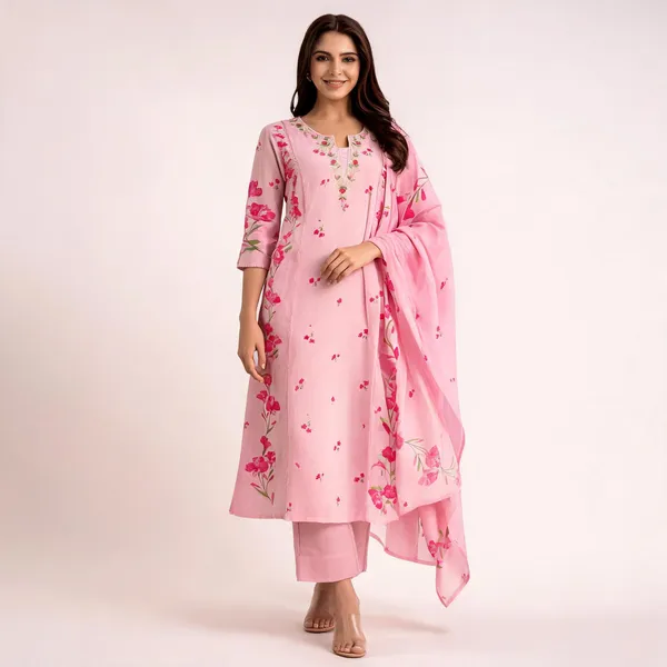 Pink_Chanderi_Embroidered_Kurta_Pant_Dupatta_Set_For_Women