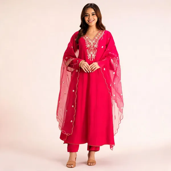 Pink_Chanderi_Anarkali_Zari_Embroidered_Kurta_Churidar_Set_For_Women