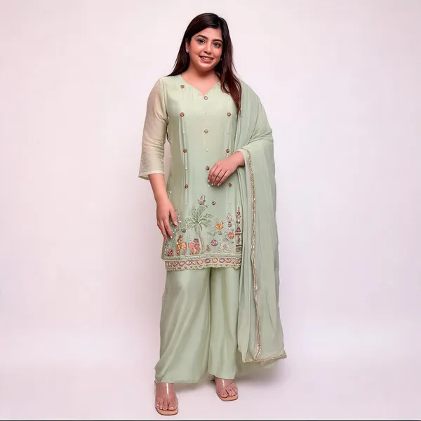 Pista_Green_Crepe_Straight_Embroidered_Kurta_Set_For_Women