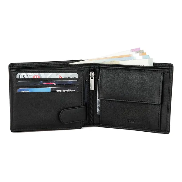 Usmc_Rakhi_Gift_For_Brother_-_Classic_Men'S_Wallet_Premium_Leather_Black