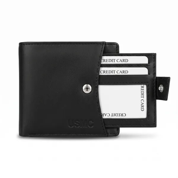 Usmc_Rfid_Protected_Premium_Leather_Wallet_For_Men,_Black