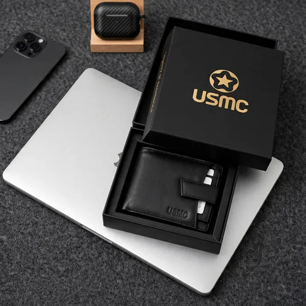 Usmc_Rfid_Protected_Premium_Leather_Wallet_For_Men,_Black