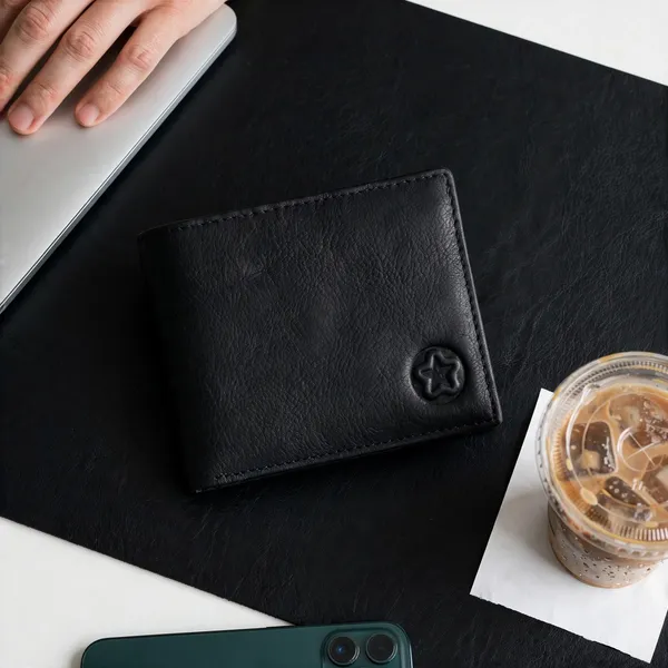 Usmc_Black_Premium_Leather_Men'S_Wallet
