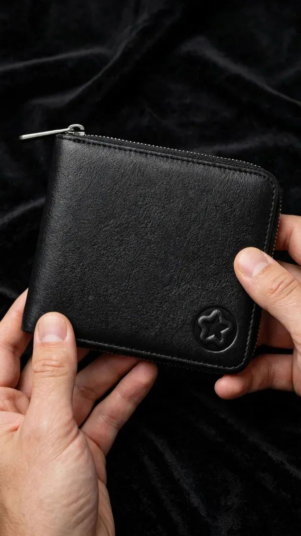 Usmc_Unisex_Zip_Wallet_|_Made_With_Premium_Leather_Material_|_Carefully_Handcrafted_|_Holds_Up_To_8_Cards_|_Slim_And_Easy_To_Fit_In_Pocket_|_Coin_Pocket_With_Button_Closure_|_Carefully_Handcrafted