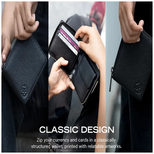 Usmc_Unisex_Zip_Wallet_|_Made_With_Premium_Leather_Material_|_Carefully_Handcrafted_|_Holds_Up_To_8_Cards_|_Slim_And_Easy_To_Fit_In_Pocket_|_Coin_Pocket_With_Button_Closure_|_Carefully_Handcrafted