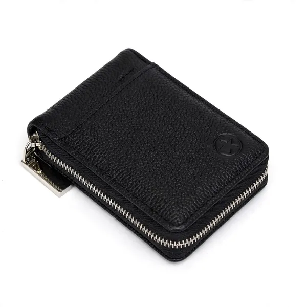 Usmc_Card_Holder_Money_Wallet,_Black,_11.5X1.75X8Cm_|_9_Slot_Vertical,_Credit_Debit_Card_Holder,_Zipper_Coin_Purse,_For_Men_,Women,_Unisex