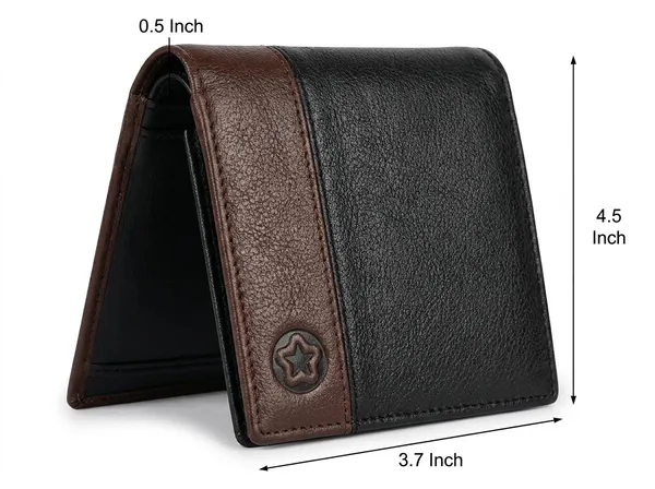 Usmc_Seattle_Black/Brown_Leather_Wallet_For_Men_[Rfid_Blocking]