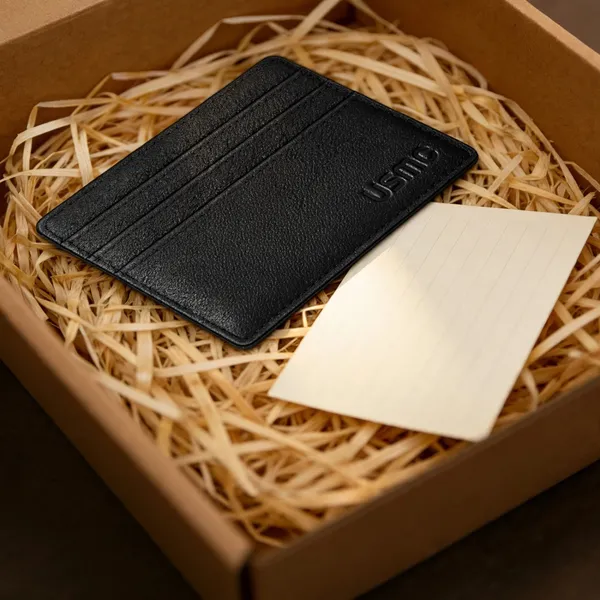 Usmc_Credit_Card_Holder_With_Id_Window_-_[Rfid_Blocking]_Premium_Pu_Leather_Slim_Wallet_Credit_Card_Case_Sleeve,_Black_|_Card_Cases_With_Id_Window_For_Men_Women,_Black