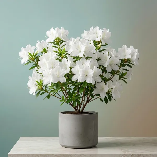 Azalea_White_Flower_Plant