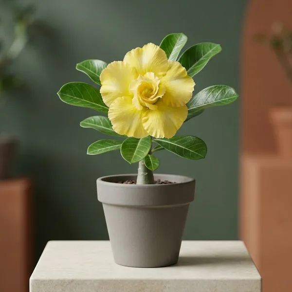 Adenium_Yellow_Flowering_Plant_Outdoor