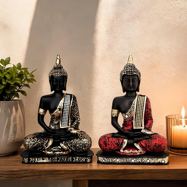 Black_Gold_Meditating_Buddha_Showpiece_Duo