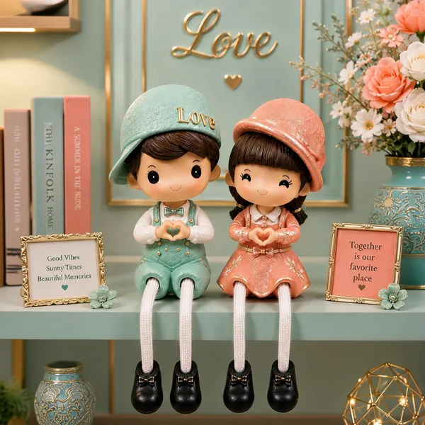 Polyresin_Seated_Heart_Couple_Showpiece