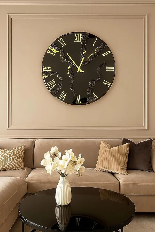 Polyresin_Rustic_Wooden_Look_Round_Wall_Clock_for_Home_Decor