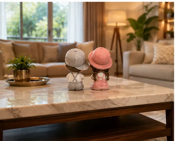 Polyresin_Boy_Girl_Seated_Heart_Couple_Showpiece