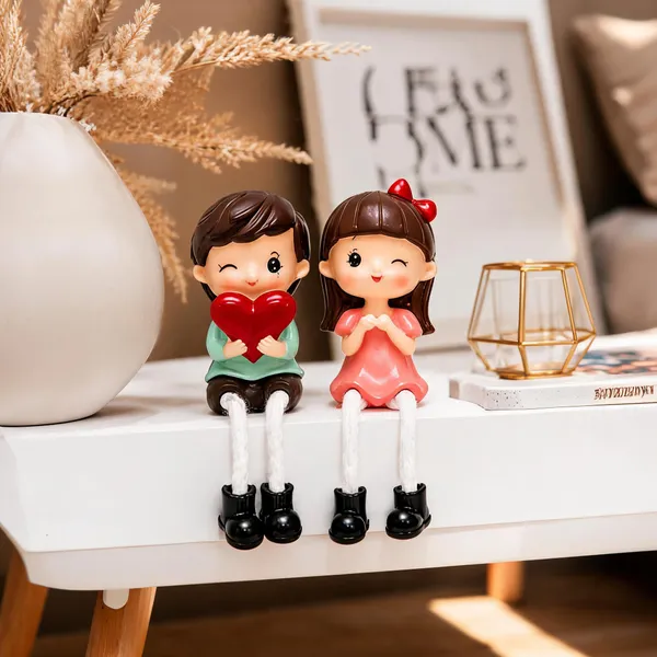 Polyresin_Pastel_Hand_Painted_Sitting_Couple_Figurine