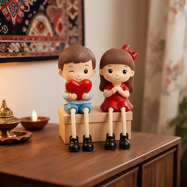 Polyresin_Hand_Painted_Heart_Sitting_Couple_Showpiece