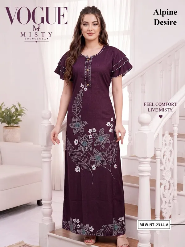 Maroon_Alpine_Relaxed_Fit_Nightdress_For_Women