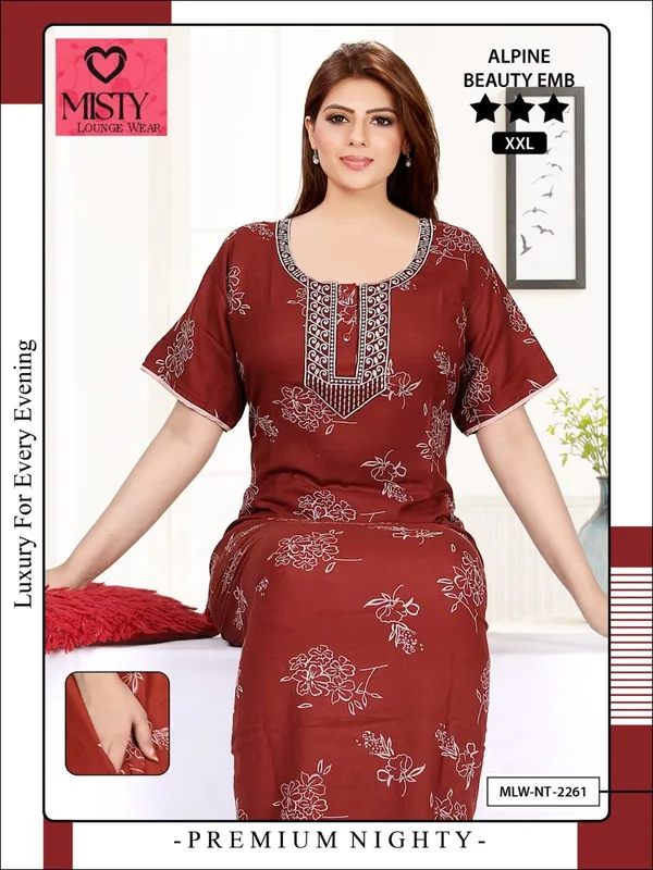 Maroon_Alpine_Floral_Night_Suit_For_Women