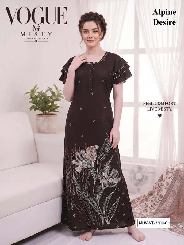 Black_Alpine_Relaxed_Fit_Long_Nightdress_For_Women