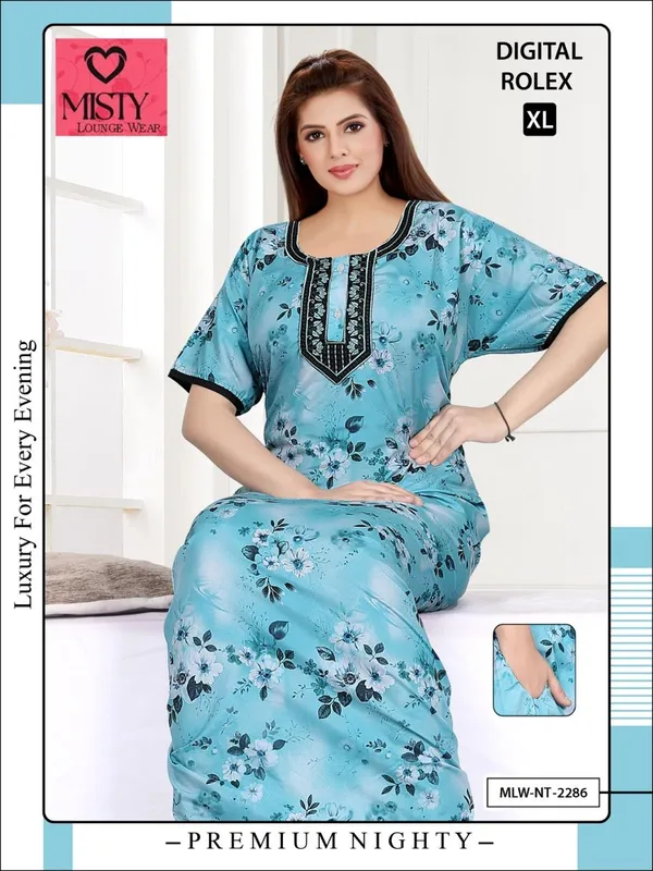 Blue_Polyester_Viscose_Relaxed_Fit_Nighty_For_Women