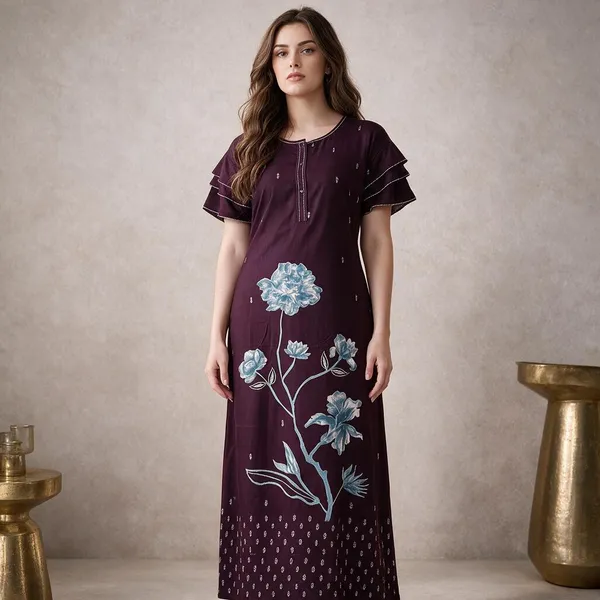 Wine_Alpine_Relaxed_Fit_Nighty_For_Women
