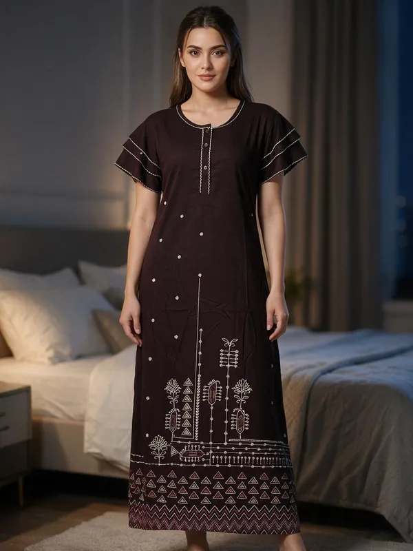 Brown_Alpine_Relaxed_Fit_Nighty_For_Women