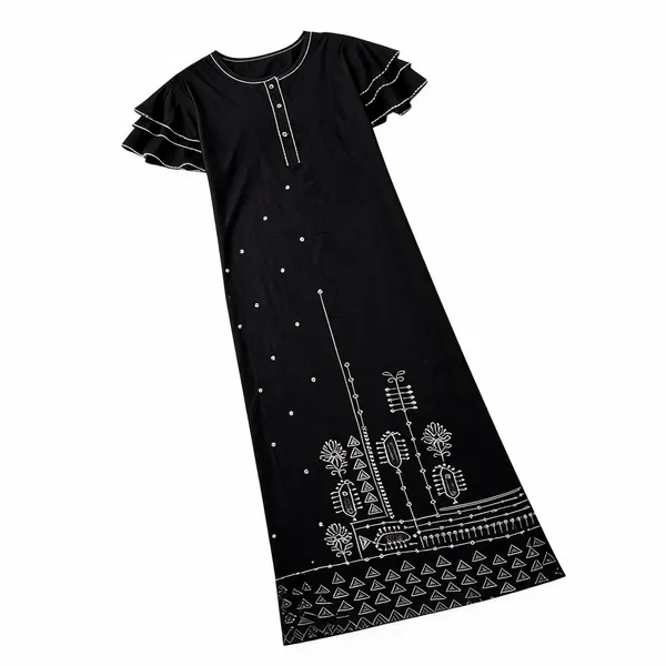 Black_Alpine_Relaxed_Fit_Long_Nightdress_For_Women