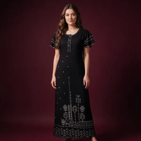 Black_Alpine_Relaxed_Fit_Long_Nighty_For_Women
