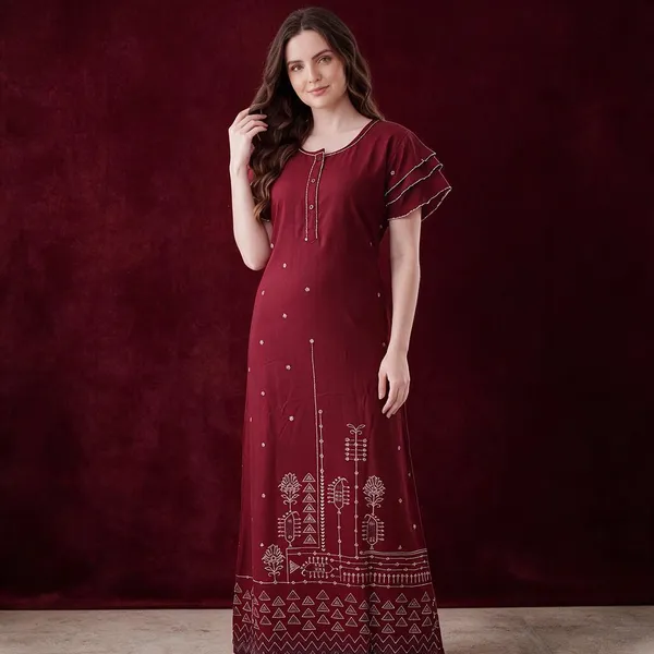 Ruby_Noir_Alpine_Flutter_Sleeve_Nighty_For_Women