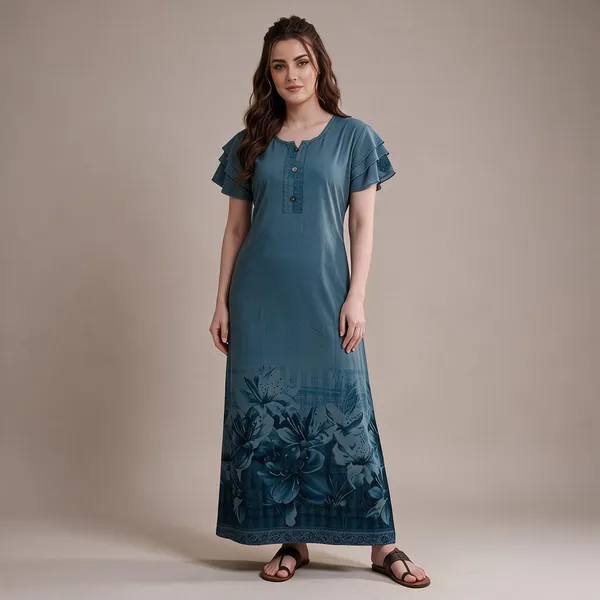 Ocean_Blue_Alpine_Relaxed_Fit_Nighty_For_Women