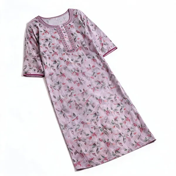 Pink_Alpine_Relaxed_Fit_Nightdress_For_Women