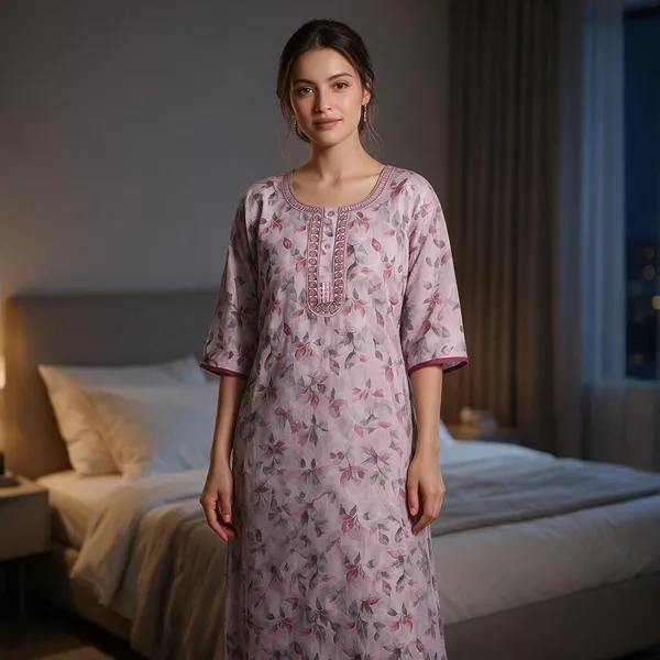 Pink_Alpine_Relaxed_Fit_Nightdress_For_Women