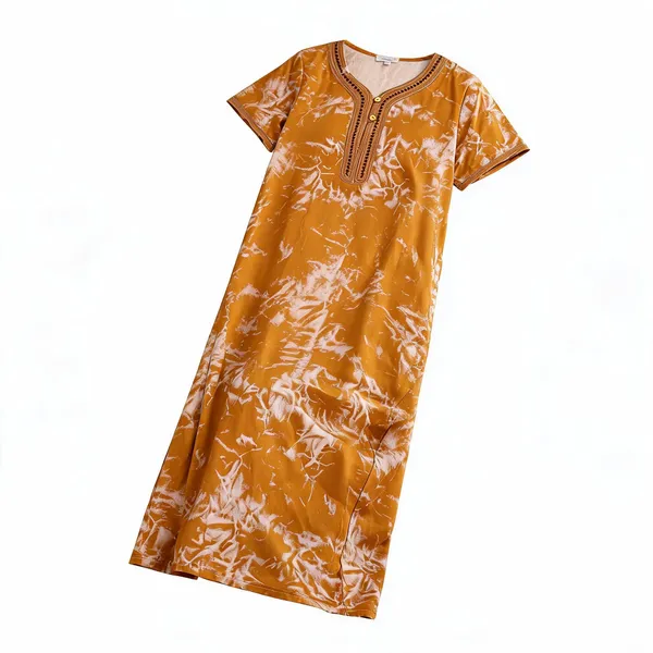 Pink_Rayon_Relaxed_Fit_Nightgown_For_Women