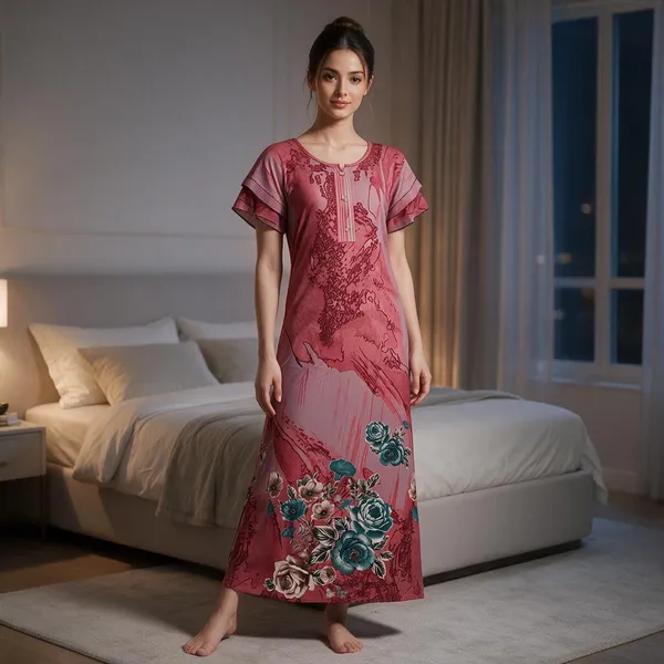 Pink_Alpine_Maxi_Nightdress_For_Women