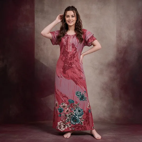 Pink_Alpine_Maxi_Nighty_For_Women