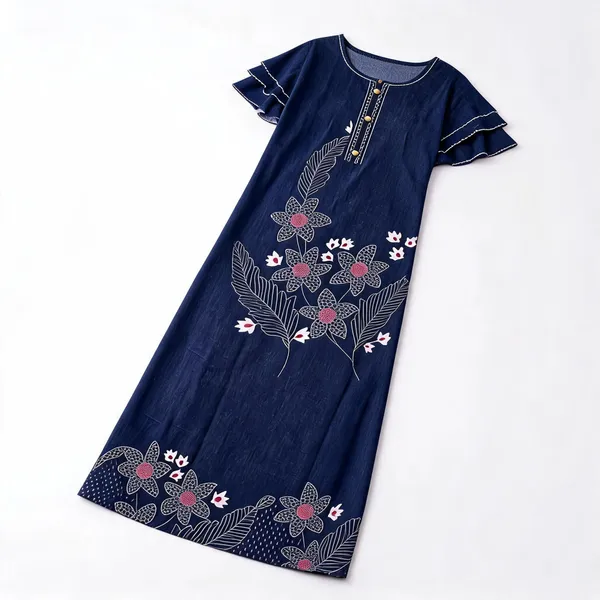 Navy_Alpine_Maxi_Nighty_For_Women