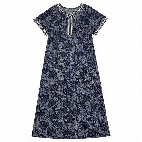 Carbon_Grey_Alpine_Short_Sleeve_Nighty_For_Women
