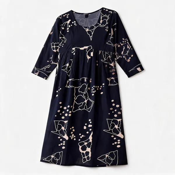 Black_Rayon_Relaxed_Fit_Maternity_Nighty_For_Women