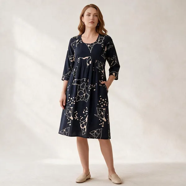 Black_Rayon_Relaxed_Fit_Maternity_Nighty_For_Women