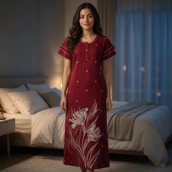 Maroon_Alpine_Relaxed_Fit_Long_Nightdress_For_Women