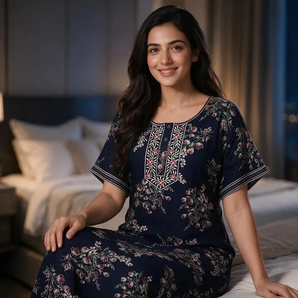 Navy_Alpine_Relaxed_Fit_Nightdress_For_Women