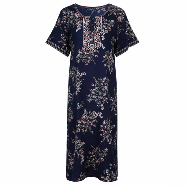 Navy_Alpine_Relaxed_Fit_Nightdress_For_Women