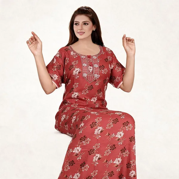 Red_Alpine_Short_Sleeve_Nighty_For_Women